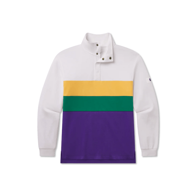 Load image into Gallery viewer, Mardi Gras / SM Southern Marsh Uptown Stripe Pullover - Men&#39;s Southern Marsh Uptown Stripe Pullover - Men&#39;s Southern Marsh
