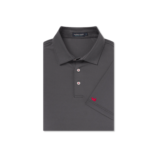 Black with Red Duck / SM Southern Marsh Varsity Performance Polo - Men's Southern Marsh