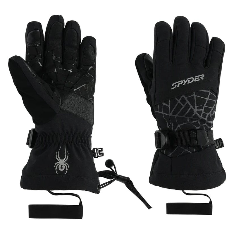 Load image into Gallery viewer, Black / SM Spyder Overweb Gloves - Boys&#39; Spyder Active Sports Inc
