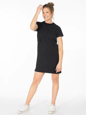 Load image into Gallery viewer, Black / SM Tasc All Day T-Shirt Dress - Women&#39;s Tasc
