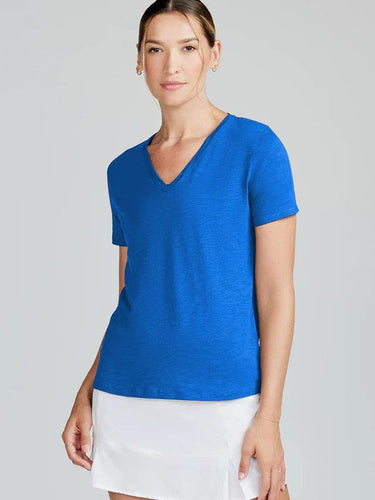 Galactic Blue / SM Tasc All Day V-Neck Tee - Women's Tasc