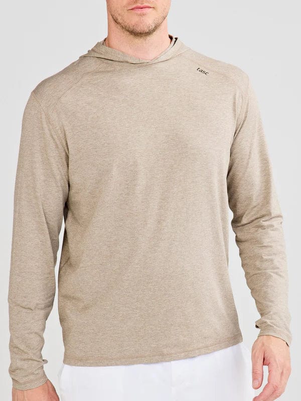 Load image into Gallery viewer, Gray Oak Heather / SM Tasc Carrollton Lightweight Hoodie - Men&#39;s Tasc
