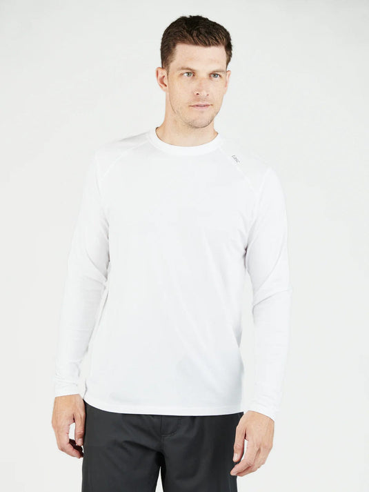 White / MED Tasc Carrollton Long Sleeve Fitness T-Shirt - Men's Tasc