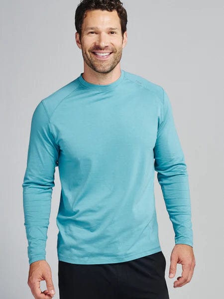 tasc Carrollton Long Sleeve Fitness T-Shirt - Men's, Lagoon / SM