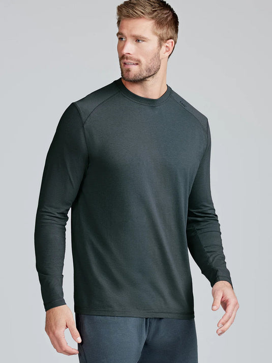 Gunmetal / SM Tasc Carrollton Long Sleeve Fitness T-Shirt - Men's Tasc