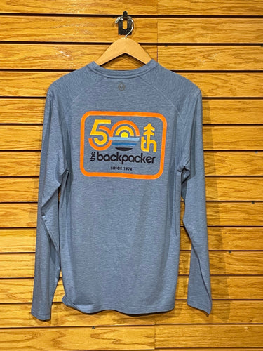 Chambray Heather / SM Tasc Carrollton Longsleeve Backpacker 50th Anniversary Tee - Men's Tasc