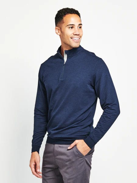 Load image into Gallery viewer, Classic Navy / MED Tasc Cloud Golf French Terry Quarter Zip Pullover - Men&#39;s Tasc
