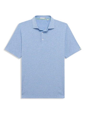 Polar Heather/White / MED Tasc Cloud Golf Polo Brookline Stripe - Men's Tasc Cloud Golf Polo Brookline Stripe - Men's Tasc