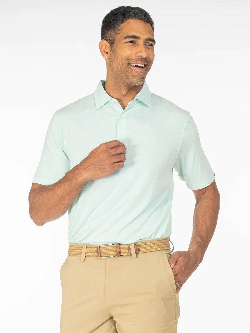 Load image into Gallery viewer, Tidewater Heather / MED Tasc Cloud Lightweight Polo - Men&#39;s Tasc
