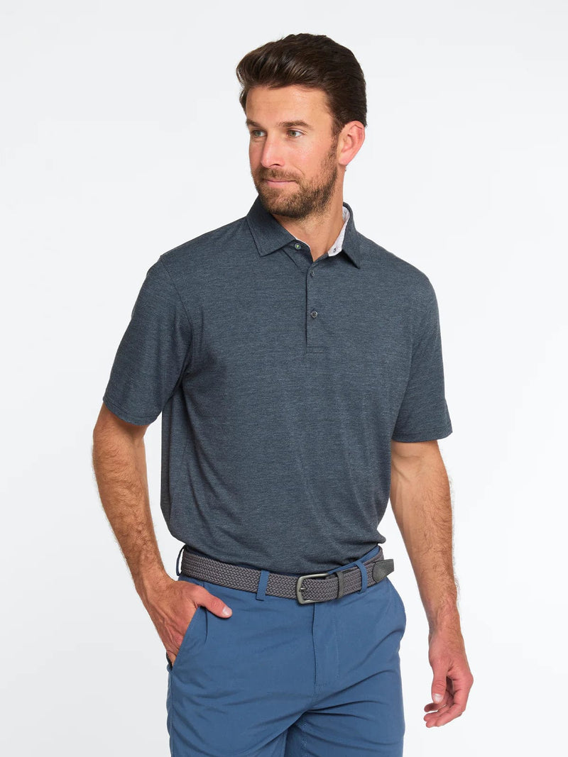 Load image into Gallery viewer, Black Heather / SM Tasc Cloud Lightweight Polo - Men&#39;s Tasc
