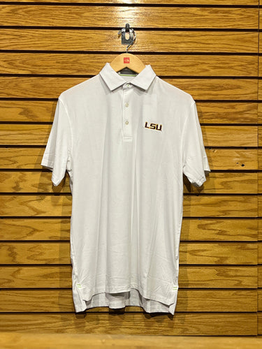 White w/LSU Logo / SM Tasc Cloud Polo LSU - Men's Tasc