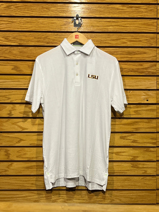 White w/LSU Logo / SM Tasc Cloud Polo LSU - Men's Tasc