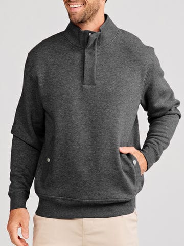 Load image into Gallery viewer, Iron Heather / MED Tasc Hudson Fleece Henley Pullover Sweatshirt - Men&#39;s Tasc Hudson Fleece Henley Pullover Sweatshirt - Men&#39;s Tasc
