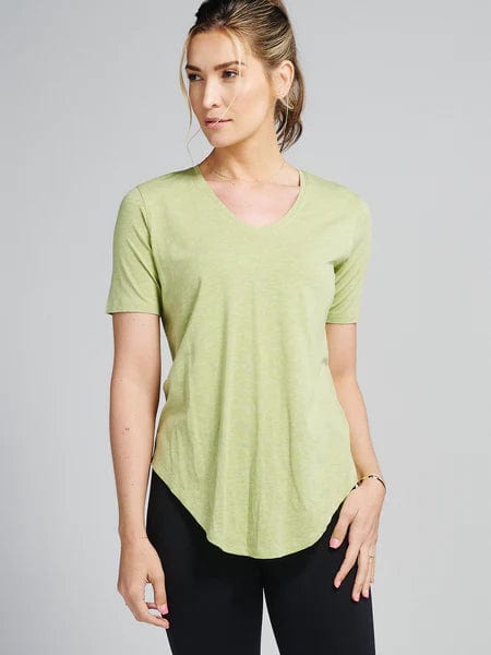 Harmony Green Heather / SM Tasc Longline T-Shirt - Women's Tasc