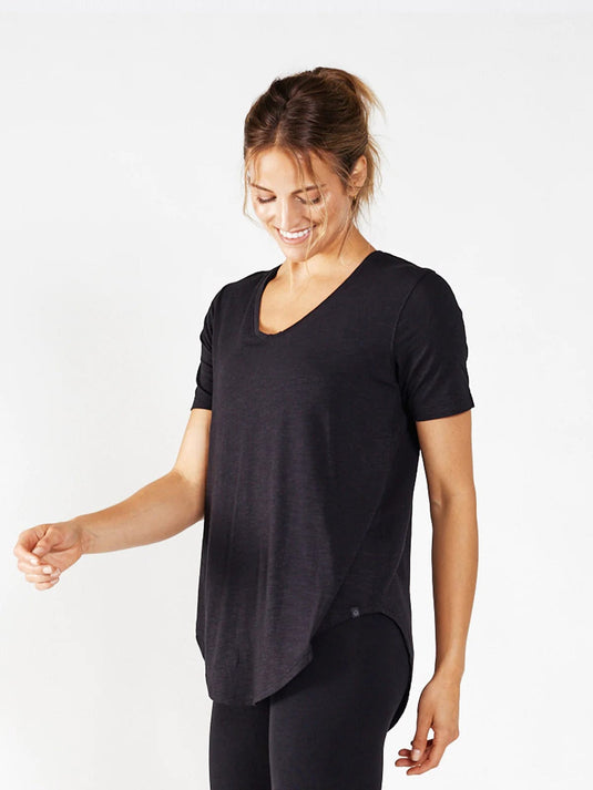 Black / XS Tasc Longline T-Shirt - Women's Tasc