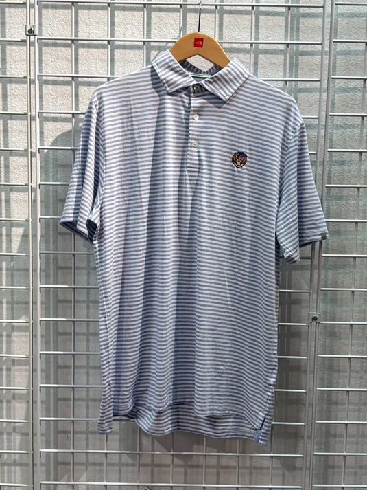 559LSU / SM Tasc Men's Cloud Polo - Air Stripe LSU Tasc Men's Cloud Polo - Air Stripe LSU Tasc