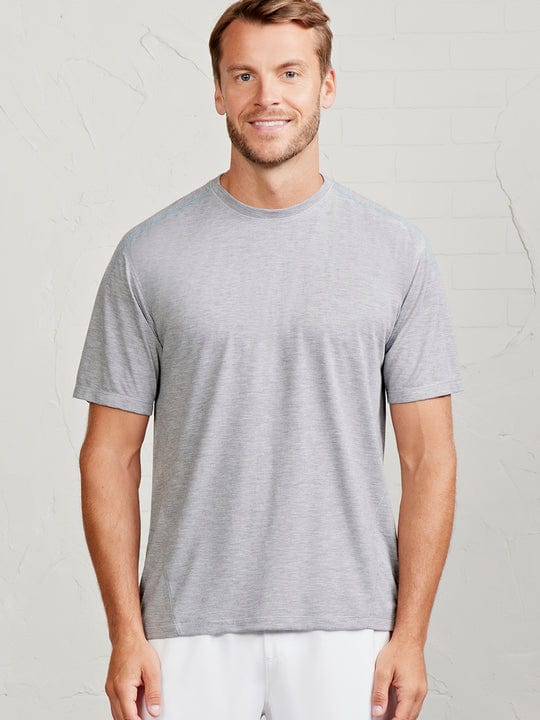 Load image into Gallery viewer, Gray / Arctic / MED Tasc Men&#39;s Microair Mesh T-Shirt in Heather Gray / Arctic Tasc Men&#39;s Microair Mesh T-Shirt in Heather Gray / Arctic Tasc
