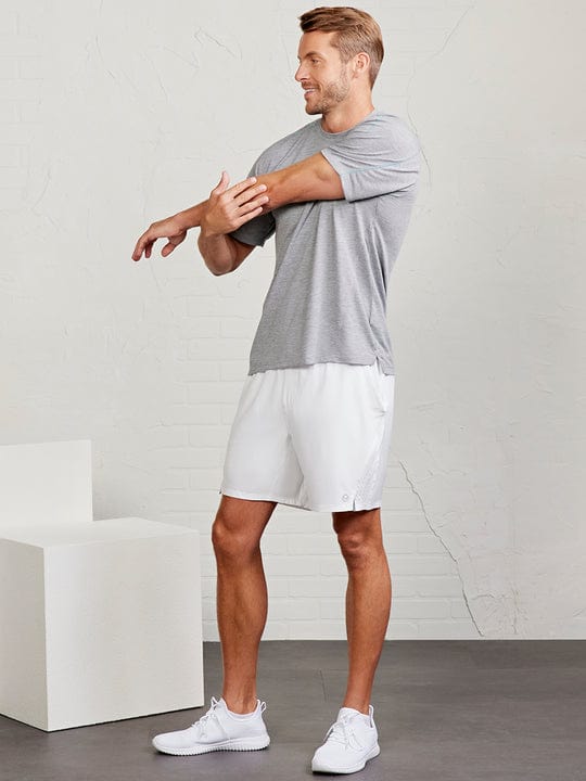 Load image into Gallery viewer, Tasc Men&#39;s Microair Mesh T-Shirt in Heather Gray / Arctic Tasc Men&#39;s Microair Mesh T-Shirt in Heather Gray / Arctic Tasc
