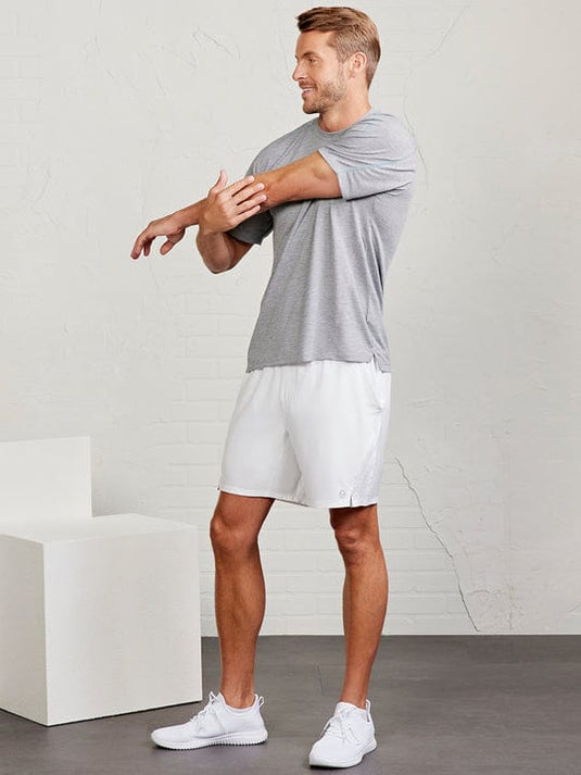 Tasc Men's Microair Mesh T-Shirt in Heather Gray / Arctic Tasc Men's Microair Mesh T-Shirt in Heather Gray / Arctic Tasc
