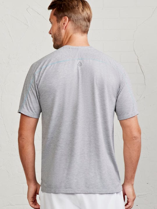 Load image into Gallery viewer, Tasc Men&#39;s Microair Mesh T-Shirt in Heather Gray / Arctic Tasc Men&#39;s Microair Mesh T-Shirt in Heather Gray / Arctic Tasc
