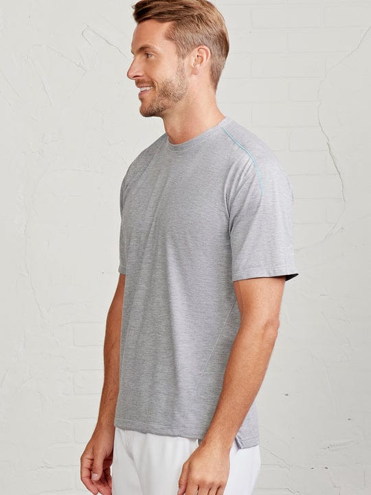 Load image into Gallery viewer, Tasc Men&#39;s Microair Mesh T-Shirt in Heather Gray / Arctic Tasc Men&#39;s Microair Mesh T-Shirt in Heather Gray / Arctic Tasc
