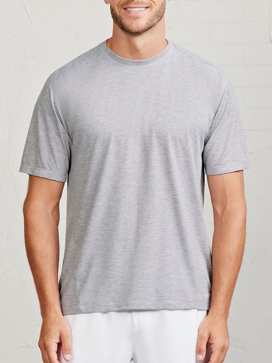 Load image into Gallery viewer, Tasc Men&#39;s Microair Mesh T-Shirt in Heather Gray / Arctic Tasc Men&#39;s Microair Mesh T-Shirt in Heather Gray / Arctic Tasc
