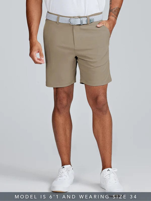 Load image into Gallery viewer, Mid-Khaki / 30 Tasc Motion 7 inch Shorts - Men&#39;s Tasc
