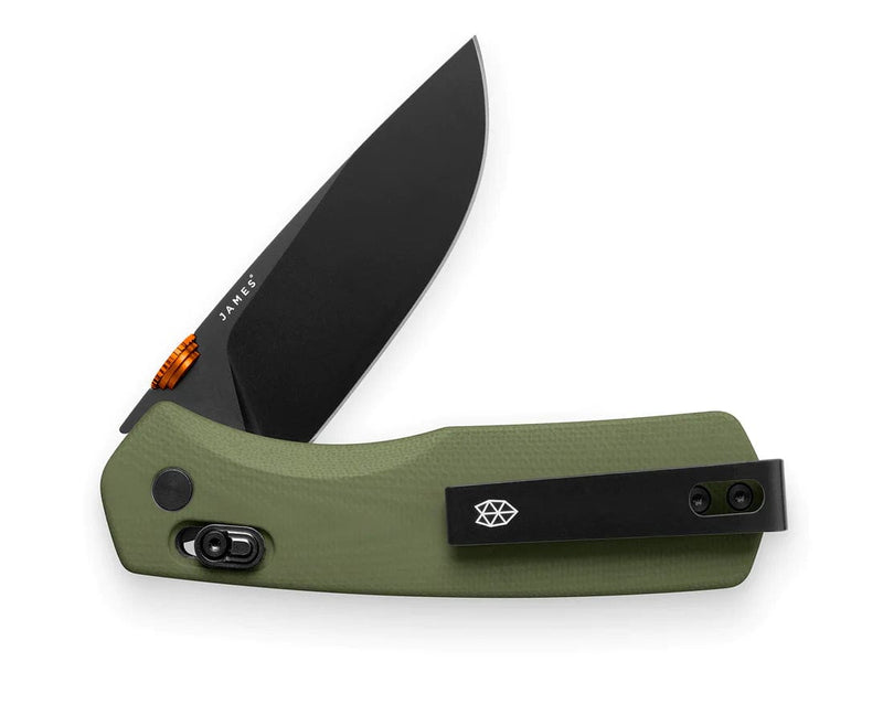 Load image into Gallery viewer, OD Green + Orange + Black / Medium The James Brand The Carter Straight Blade Knife The James Brand
