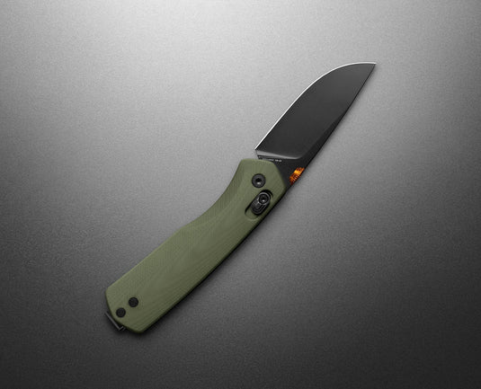 OD Green + Orange + Black / Medium The James Brand The Carter Straight Blade Knife The James Brand