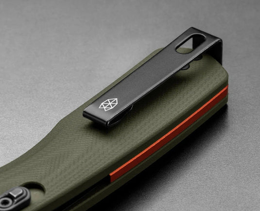 OD Green + Orange + Black / Medium The James Brand The Carter Straight Blade Knife The James Brand