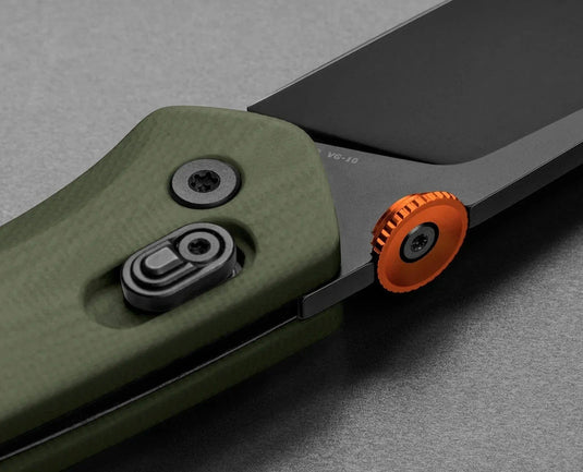 OD Green + Orange + Black / Medium The James Brand The Carter Straight Blade Knife The James Brand