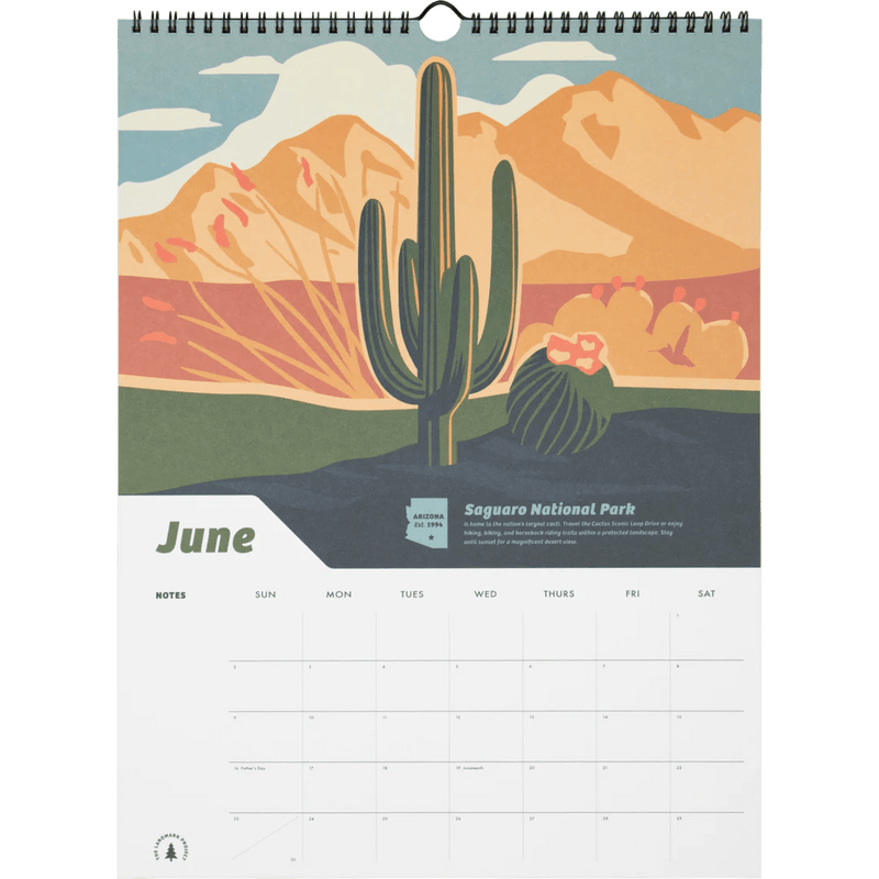 Load image into Gallery viewer, The Landmark Project 2024 National Parks Calendar The Landmark Project

