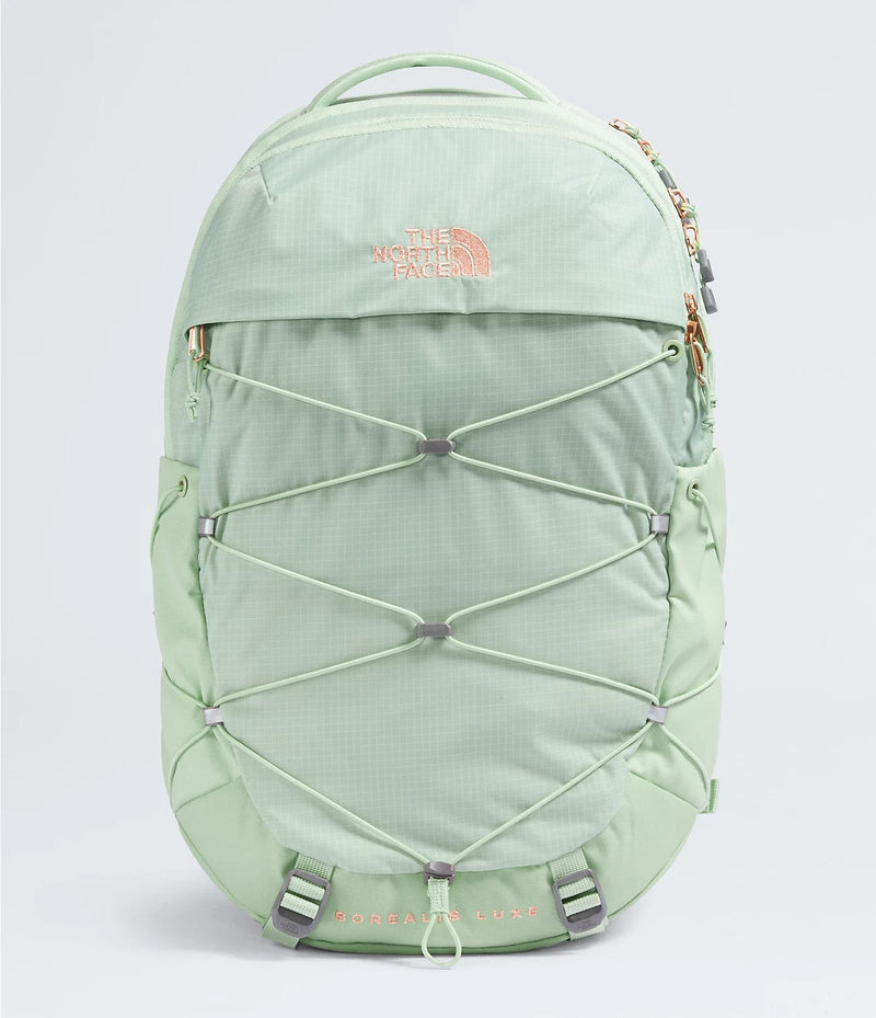 Load image into Gallery viewer, Misty Sage/Burnt Coral Metallic The North Face Borealis Luxe Backpack - Women&#39;s The North Face
