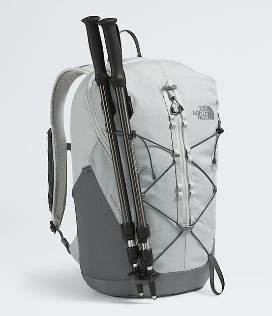 north face borealis backpack dapple grey The North Face Borealis Trail Backpack: High Rise Grey/Smoked Pearl