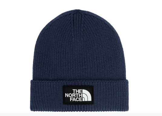 Summit Navy The North Face Logo Box Cuffed Beanie in Summit Navy The North Face Logo Box Cuffed Beanie in Summit Navy The North Face