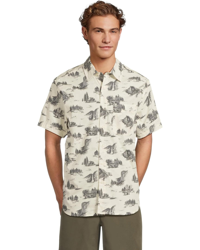 Load image into Gallery viewer, White Dune Yosemite Toile Print / MED The North Face Men&#39;s Short Sleeve Baytrail Pattern The North Face Men&#39;s Short Sleeve Baytrail Pattern The North Face
