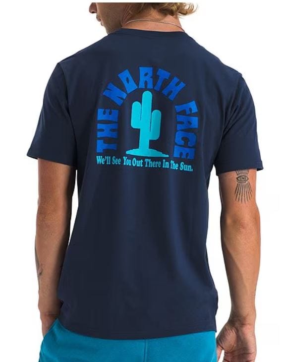 Load image into Gallery viewer, Summit Navy / SM The North Face Men&#39;s Short Sleeve Public Lands Cactus T-shirt The North Face Men&#39;s Short Sleeve Public Lands Cactus T-shirt The North Face
