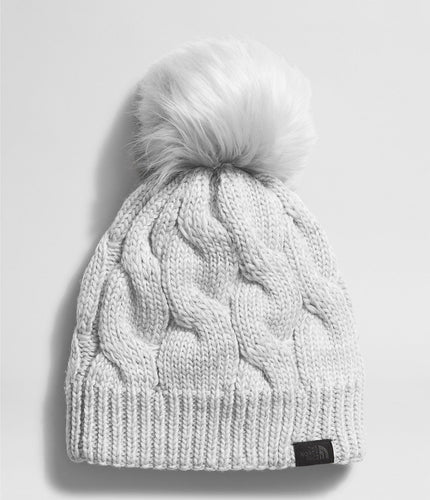 TNF Light Grey Heather The North Face Oh Mega Fur Pom Beanie - Women's The North Face