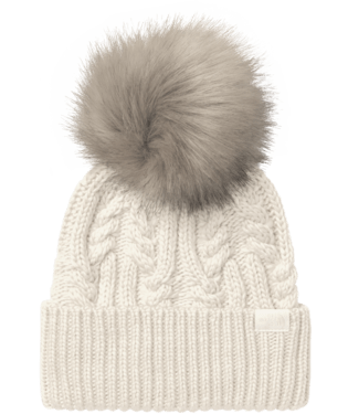 Load image into Gallery viewer, Gardenia White/Gardenia White The North Face Oh Mega Fur Pom Beanie - Women&#39;s The North Face
