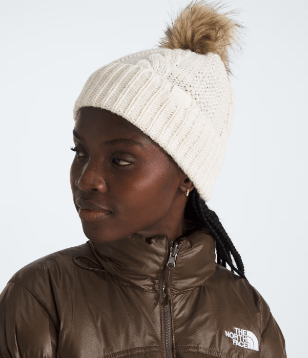 Load image into Gallery viewer, White Dune The North Face Oh Mega Fur Pom Beanie - Women&#39;s The North Face
