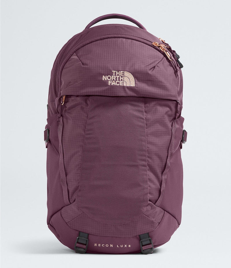 Load image into Gallery viewer, Midnight Mauve/Burnt Coral Metallic The North Face Recon Luxe Backpack - Women&#39;s The North Face
