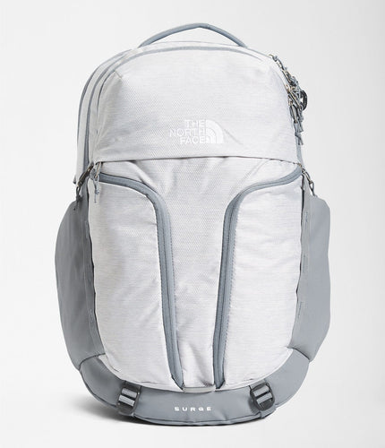 TNF White Metallic Mélange/Mid Grey The North Face Surge Backpack - Women's The North Face