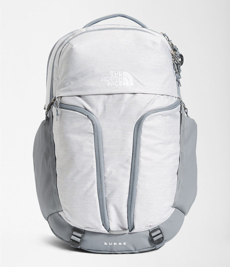 Load image into Gallery viewer, TNF White Metallic Mélange/Mid Grey The North Face Surge Backpack - Women&#39;s The North Face
