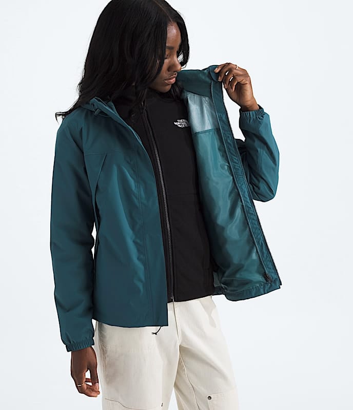 Load image into Gallery viewer, The North Face Women&#39;s Antora Triclimate Jacket in Space The North Face Women&#39;s Antora Triclimate Jacket in Space The North Face
