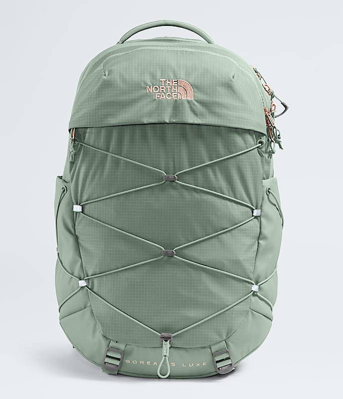 Load image into Gallery viewer, Pink Moss / Silver Metallic The North Face Women&#39;s Borealis Luxe Backpack The North Face Women&#39;s Borealis Luxe Backpack The North Face

