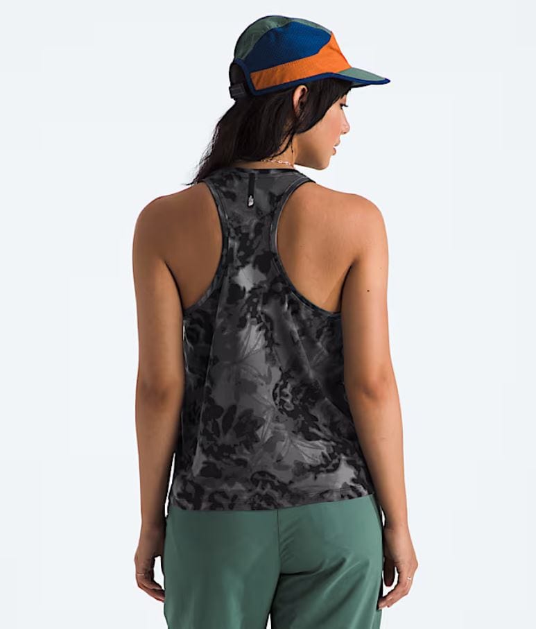 Load image into Gallery viewer, The North Face Women&#39;s Dune Sky Standard Tank in Black Lux Print The North Face Women&#39;s Dune Sky Standard Tank in Black Lux Print The North Face
