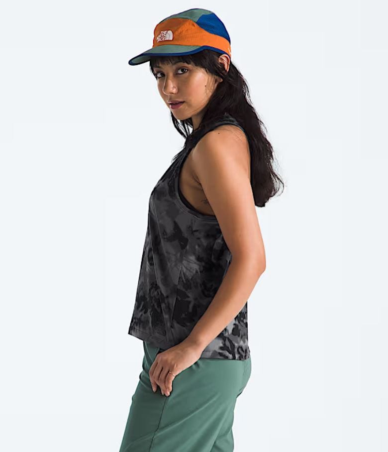 Load image into Gallery viewer, The North Face Women&#39;s Dune Sky Standard Tank in Black Lux Print The North Face Women&#39;s Dune Sky Standard Tank in Black Lux Print The North Face
