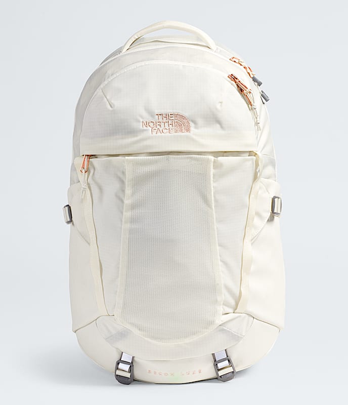Load image into Gallery viewer, White Dune / Burnt Coral Metallic The North Face Women&#39;s Recon Luxe The North Face Women&#39;s Recon Luxe The North Face
