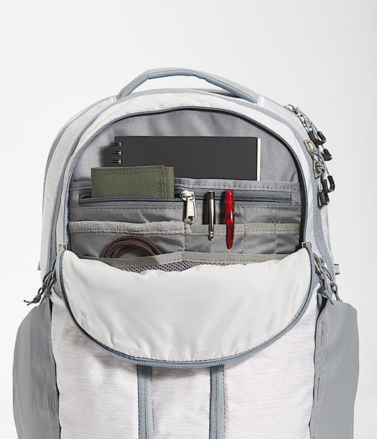 One Size / Tnf White Metallic Melange The North Face Women's Surge Backpack In TNF White Metallic Melange The North Face Women's Surge Backpack – White The North Face