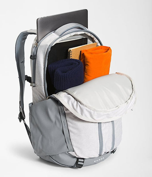 One Size / Tnf White Metallic Melange The North Face Women's Surge Backpack In TNF White Metallic Melange The North Face Women's Surge Backpack – White The North Face